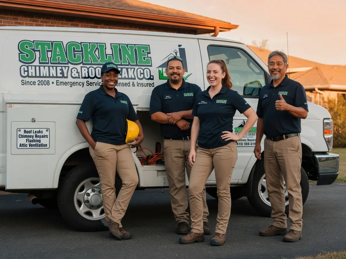 Chimney flashing repair company in Green Camp, OH